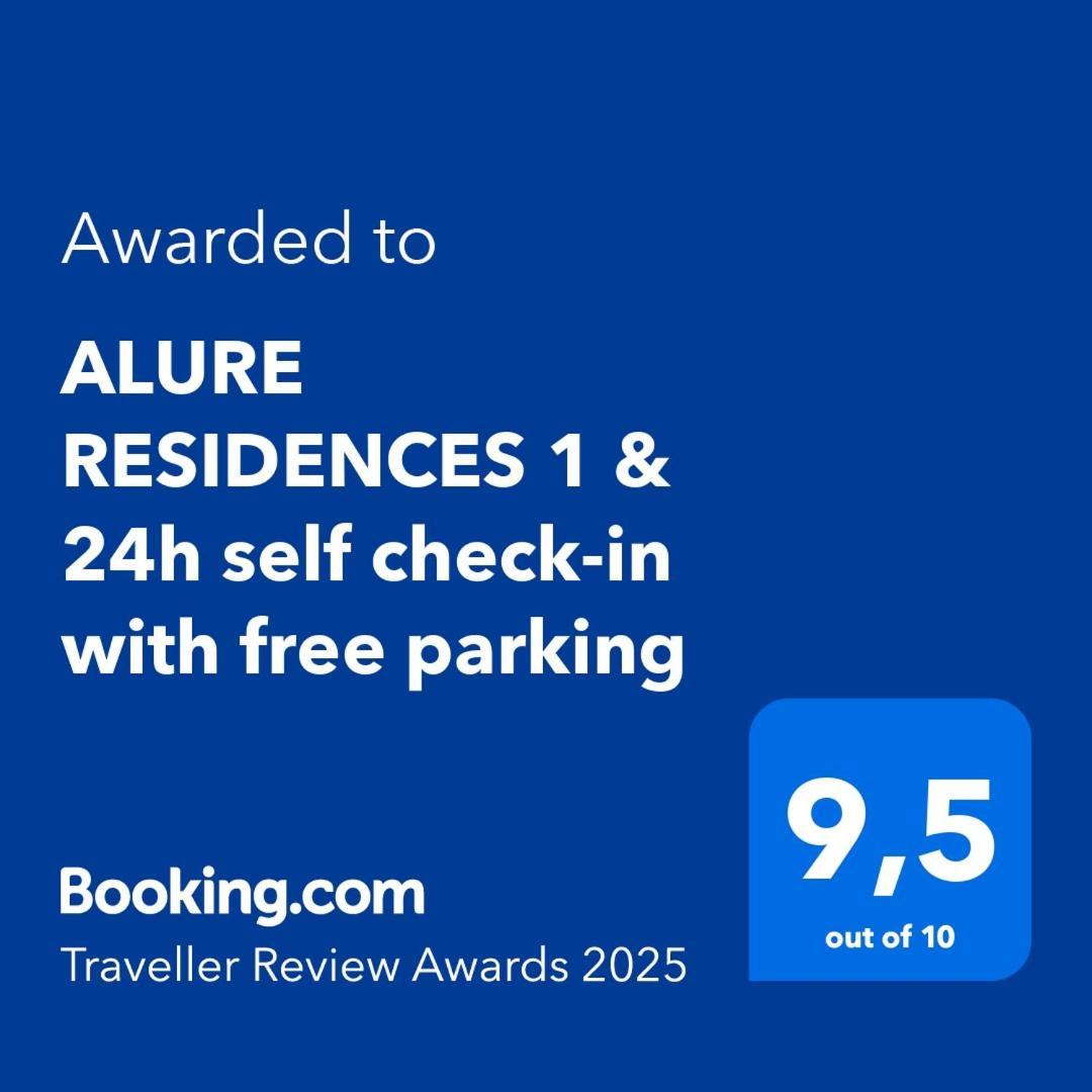 Alure Residences 1 & 24H Self Check-In, Free Parking In Front Of The Apartment Building, New Building, Terrace, Cafe With Breakfast In The Apartment Building, Next To The Aqua Park بانْشكا بيشتريتْسا المظهر الخارجي الصورة